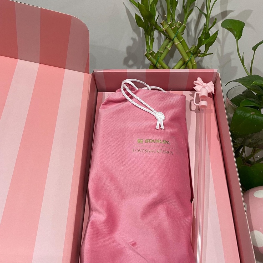 Authentic Limited Edition Stanley Pink and White Labubu Tumbler - Picture 3 of 5